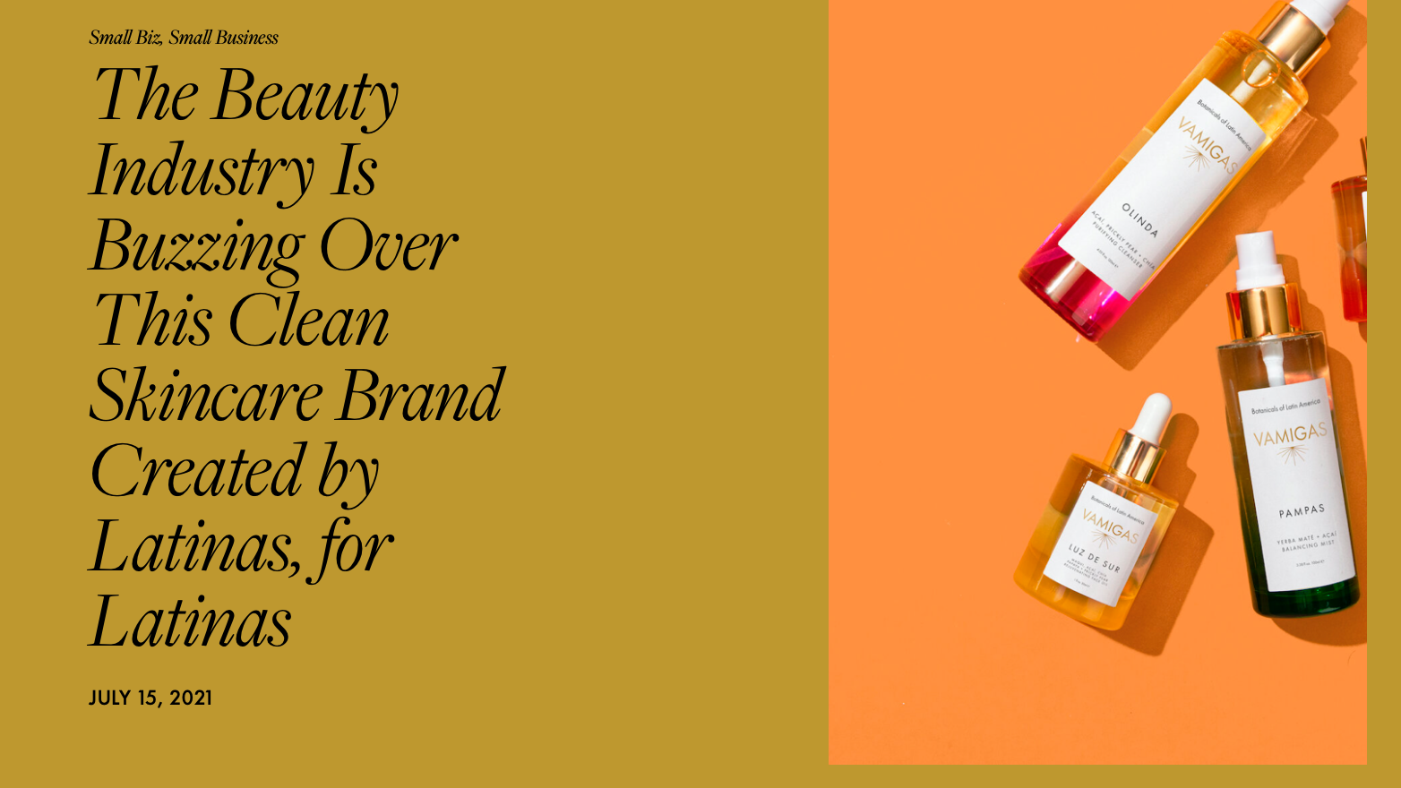 Create and Cultivate: The Beauty Industry Is Buzzing Over This Clean Skincare Brand Created by Latinas, for Latinas