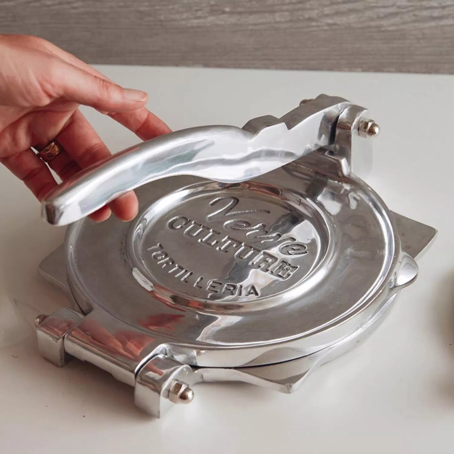 XL Tortilla Press - Polished Aluminum